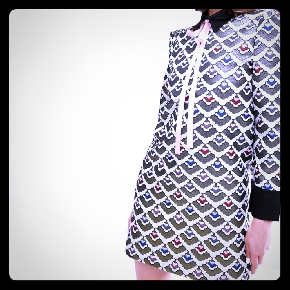 NWT Sister Jane Metallic Jaquard Dress